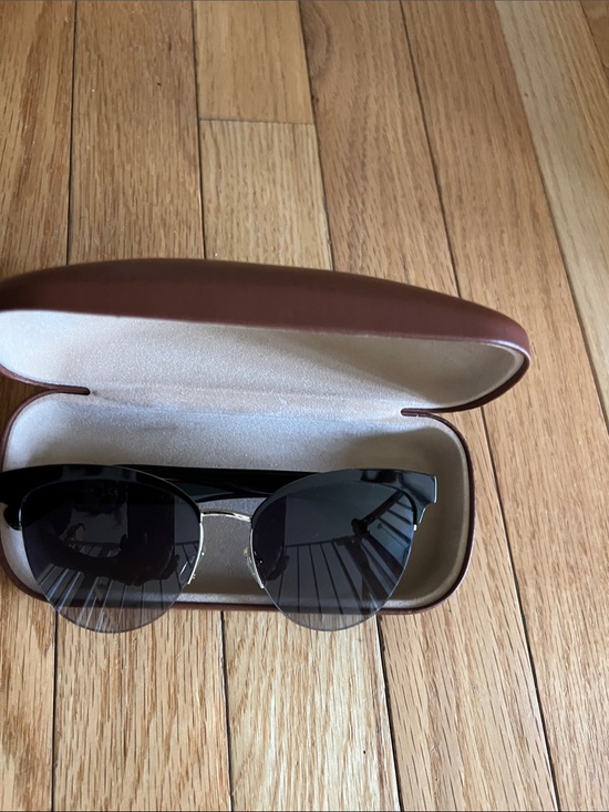 Longchamp Oval Sunglasses in Brown and Gold-Tone main image 9